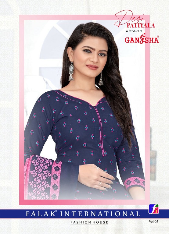 Ganesha Desi Patiyala Vol-5 Indo Cotton Designer Dress Material